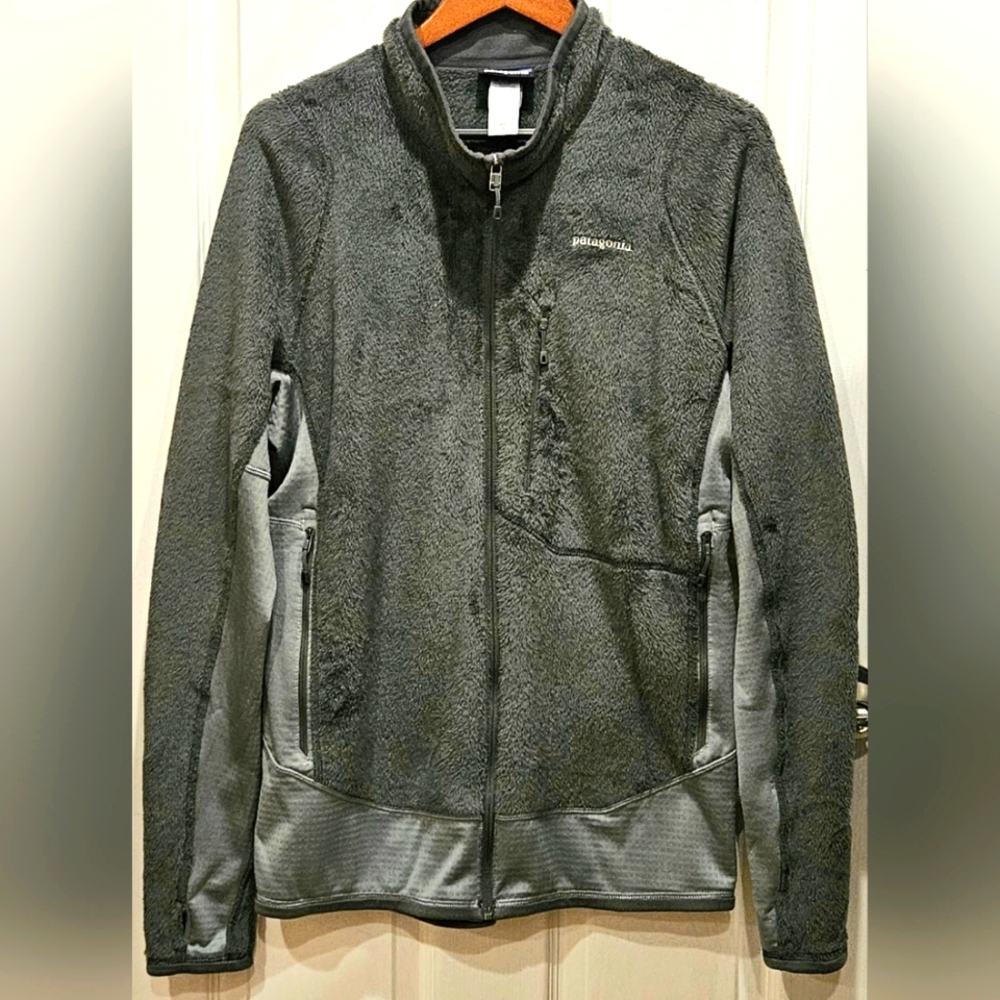 Patagonia Common Threads R2 Gray Full Zip Knit Fleece Jacket Men’s Size XL